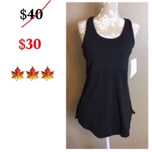 Athleta Racerback Tank Daydreamer Black Small